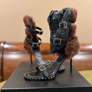 Alexander Wang stiletto with the fur